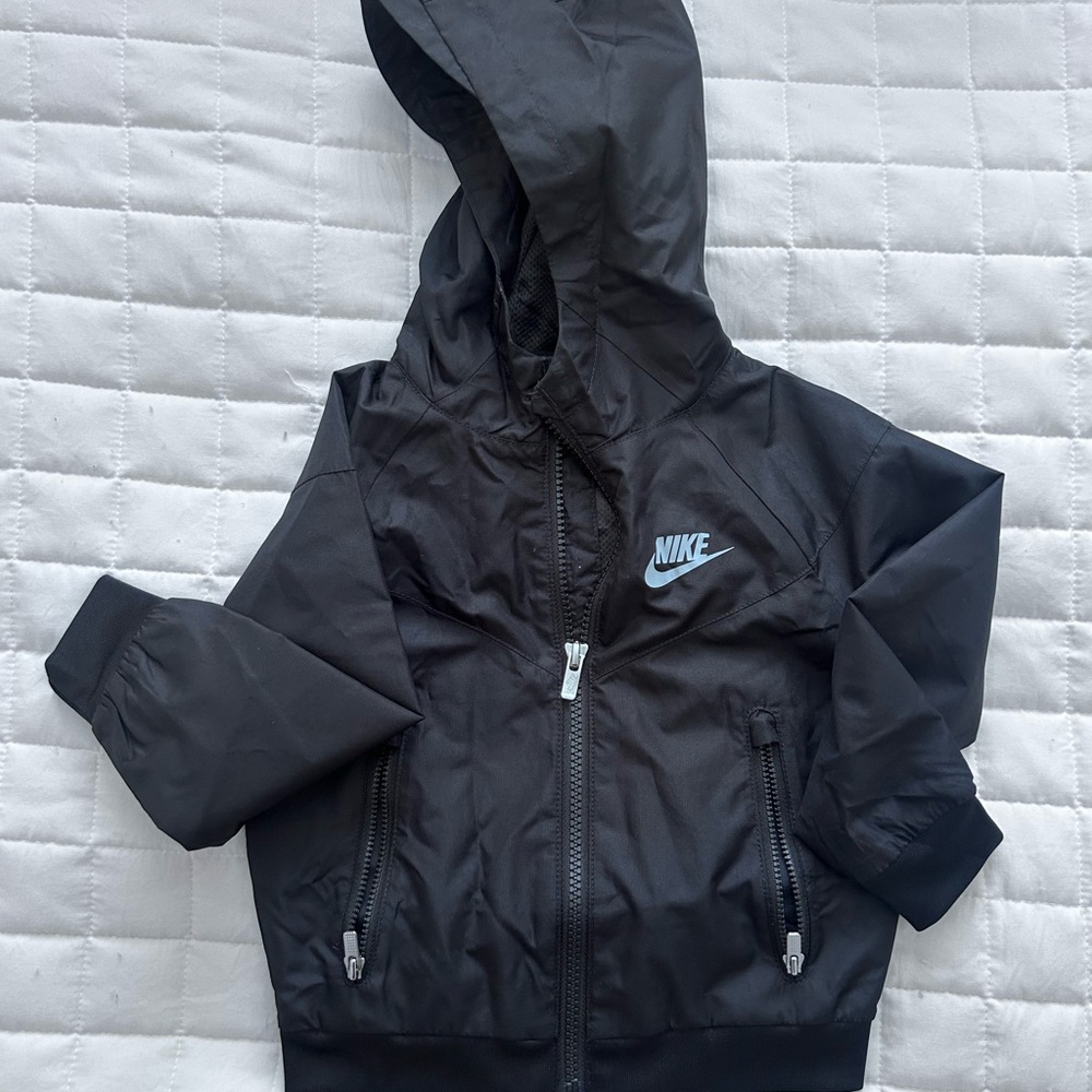 Toddler Nike Black Windbreaker Jacket